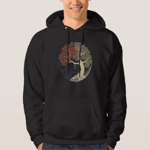 Livets träd Yin Yang Helig Geometry Spirit Fashi Hoodie