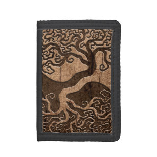 Livets träd Yin Yang med Wood korn verkställer