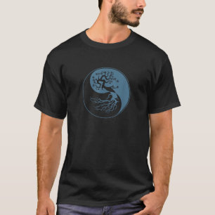 Livets träd Yin Yang Symbol Funny Bonsai Zen Gift T Shirt