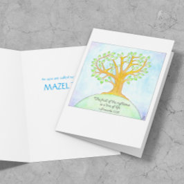 Livets trädfladdermöss-/pubMitzvah kort