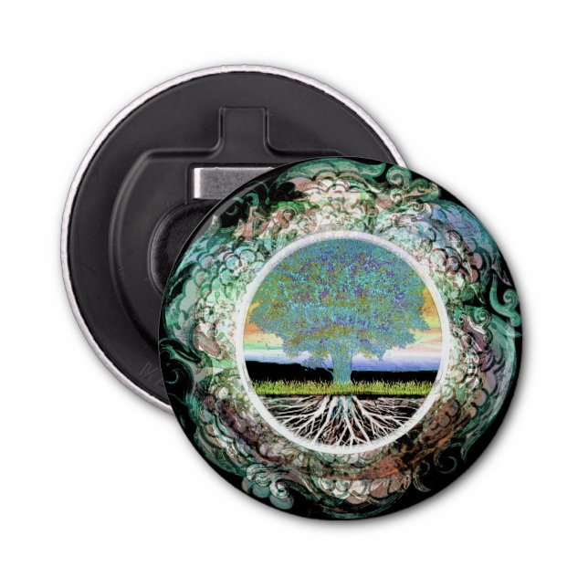 Livets trädlycka flasköppnare (Framsidan)