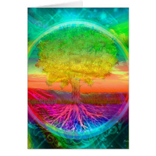 Livets trädmirakel hälsningskort