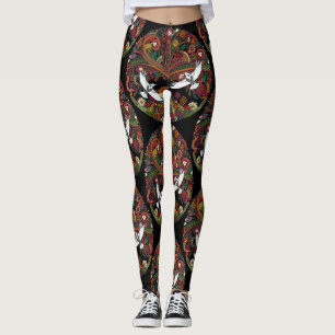 livets trädsvart leggings