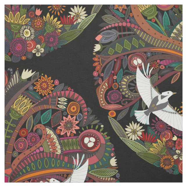 livets trädsvart tyg (Provkarta)