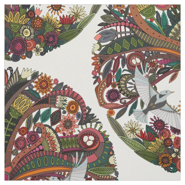 livets trädvit tyg (Provkarta)