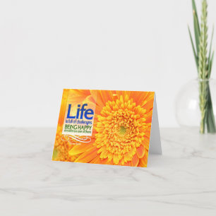 "Livets utmaningar och lycka" inspirationsoffert Tack Kort