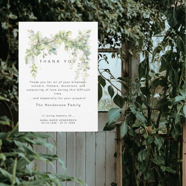 Livets vintrår Sörjande Begravning Tack (Skapare uppladdad)