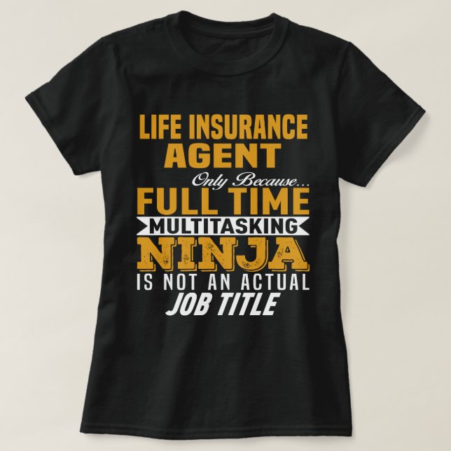 Livförsäkring Agent T Shirt (Design framsida)