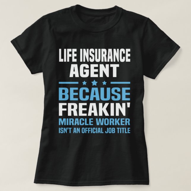 Livförsäkring Agent T Shirt (Design framsida)