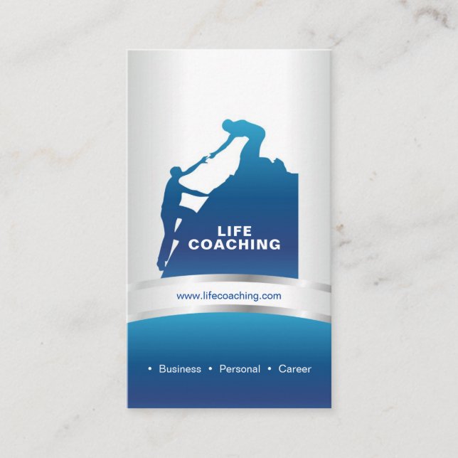 Livförsäkring tränar visitkort (Framsida)