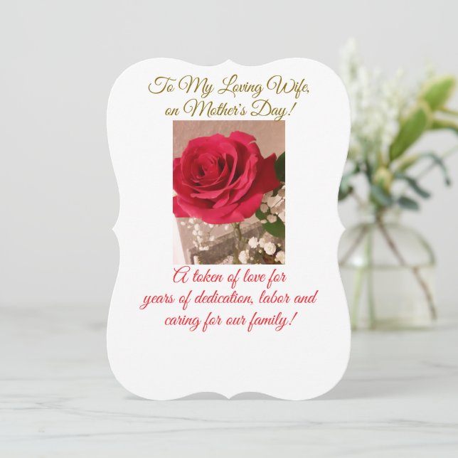 Livfru, Mors dag, platta kort (Stående Fram)