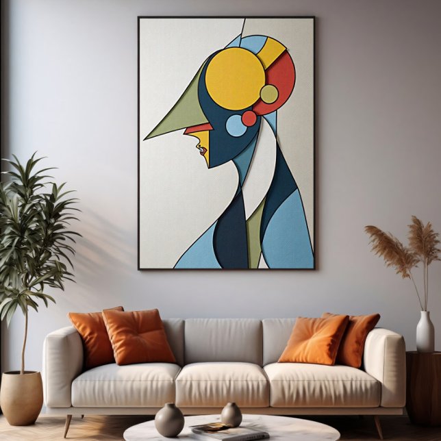 Livfull Abstrakt Figur Poster (Skapare uppladdad)