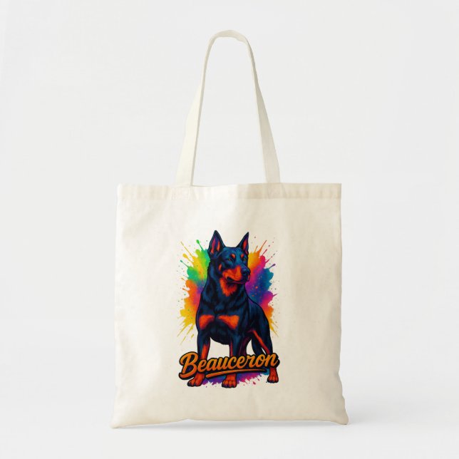 Livfull Beauceron Pop Art Tygkasse (Framsidan)
