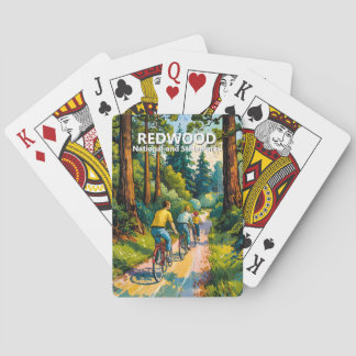Livfull Redwood nationalpark Natur Familj Cykling Casinokort