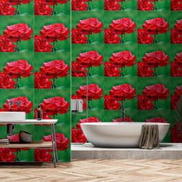 Livfull röd rosbild Lägger till en djärv och roman