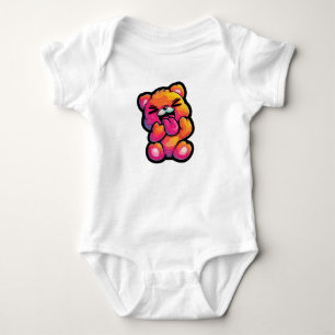 Livfulla Abstrakt Teddy Barnkläder T Shirt