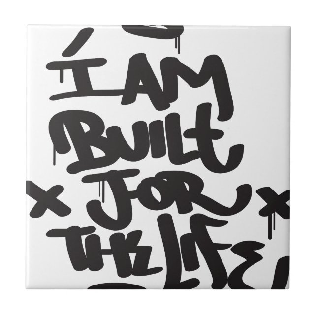 livgrafitti kakelplatta (Framsidan)