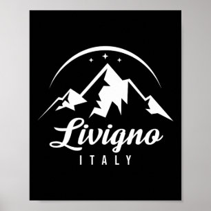 Livigno Italien Ski Resort Skiing Snowboarding Sou Poster