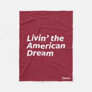 Livin amerikanska drömmen fleecefilt