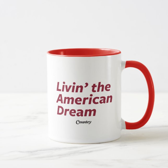 Livin amerikanska drömmen mugg (Höger)
