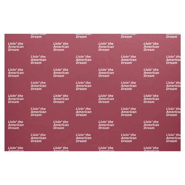 Livin amerikanska drömmen tyg (Fat Quarter)