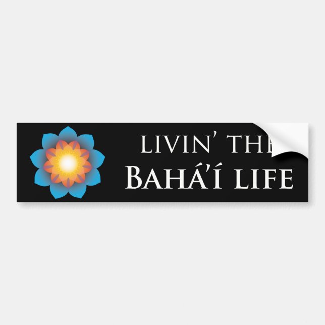 Livin Bahá'í liv Bildekal (Framsidan)