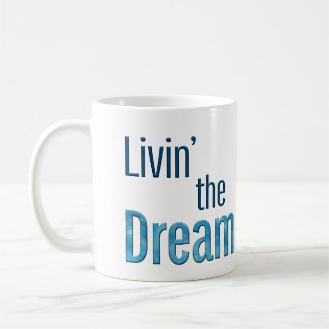 Livin drömmen kaffemugg (Vänster)