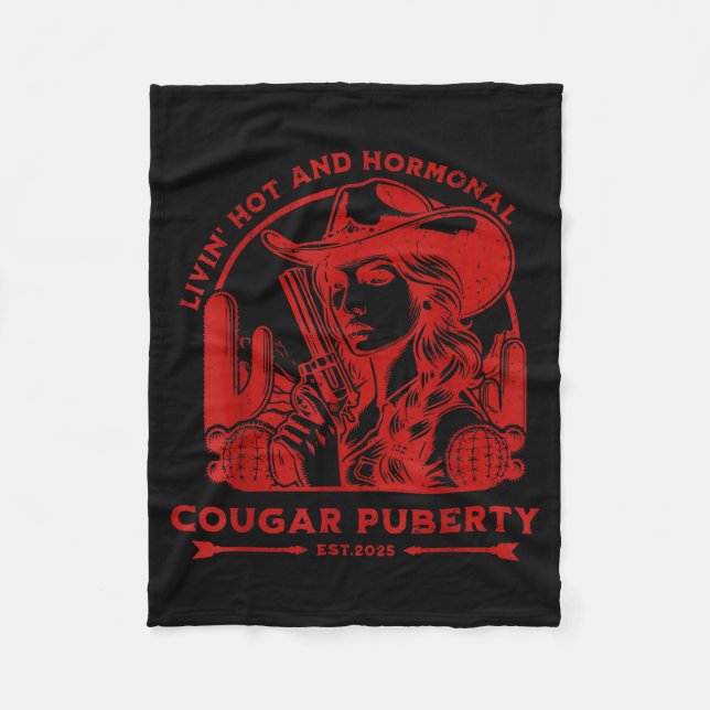 Livin Hot And Menopause  Fleecefilt (Framsidan)