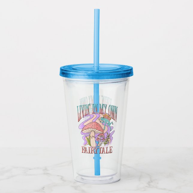 Livin i min egen saga take away mugg (Framsida)