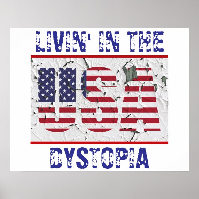 Livin' I USA Poster Dystopia (Framsidan)