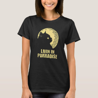Livin in Purradise Cat Hobby Kitten Pastime Cat M T Shirt
