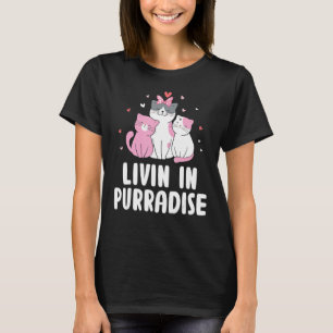 Livin in Purradise Cat Hobby Kitten Pastime Cat M T Shirt