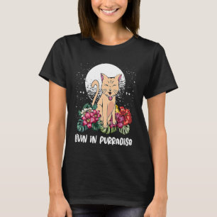 Livin in Purradise Cat Hobby Kitten Pastime Cat M T Shirt