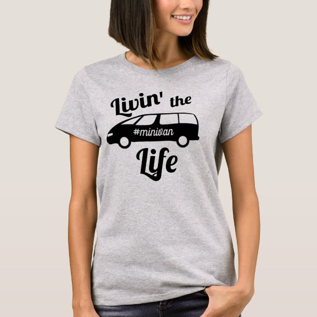 Livin minivanlivmamman t shirt (Framsida)