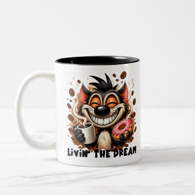 Livin the Dream Två-Tonad Mugg (Vänster)