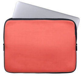 Living Coral Solid Färg Laptop Fodral