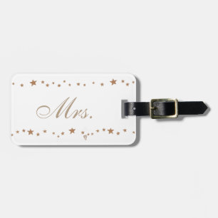 Living Guld Stars Mrs. Luggage Tags Bagagebricka