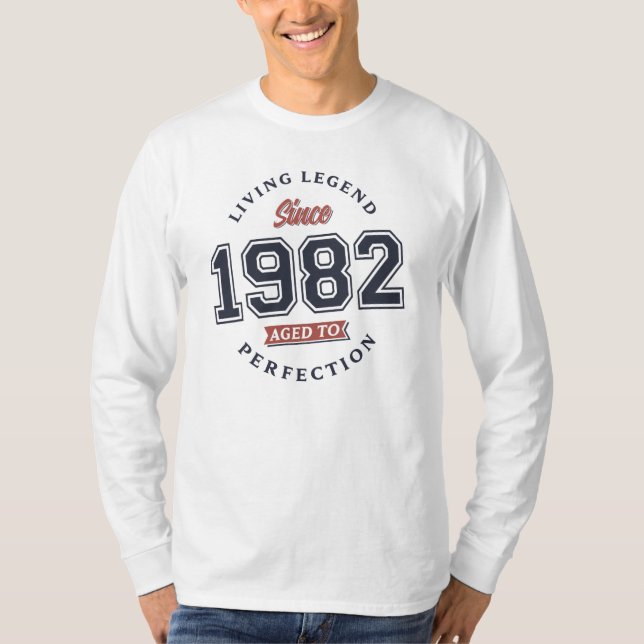 Living Legend 1982 Åldras till perfektion T Shirt (Framsida)