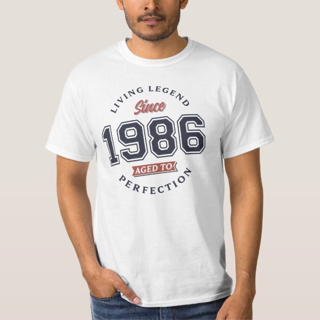 Living Legend 1986 Åldras till perfektion T Shirt (Framsida)