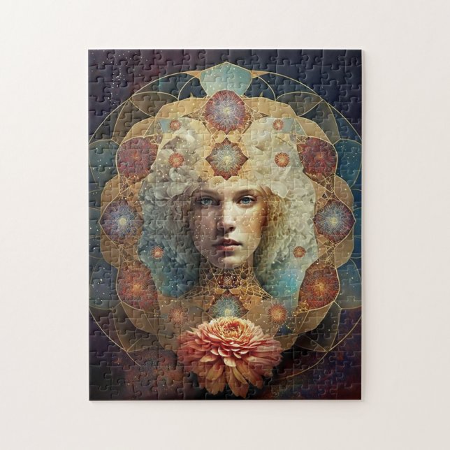 Living Mandala Visionary Art Pussel (Vertikal)