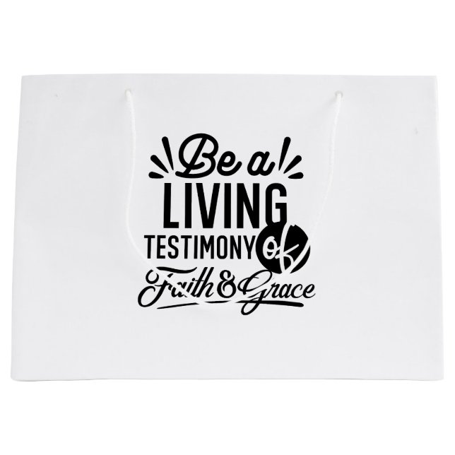 Living Testimony Bible Quote Christian Motivation (Framsidan)