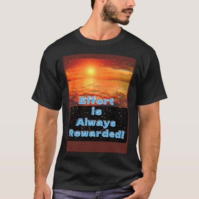 Living the Dream  Sunset Ocean Graphic Print T Shirt (Framsida)