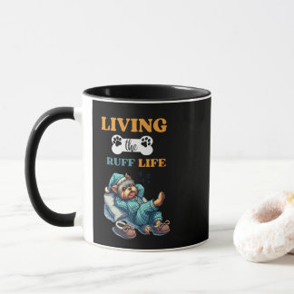 "Living the Ruff Life" Yorkie 11oz Coffee Mugg