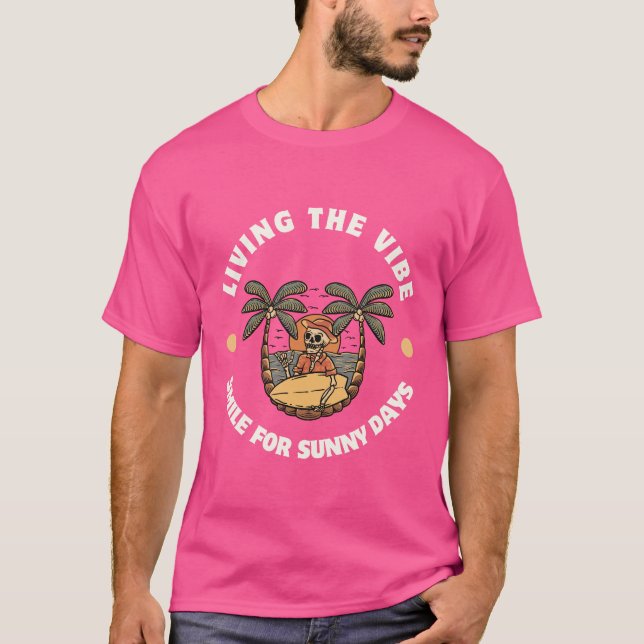 Living the Vibe T-Shirt (Framsida)