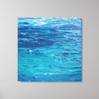 "Living Vatten" Stretched Kanvastryck