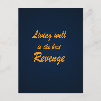 Living well är den bästa hämnden vykort
