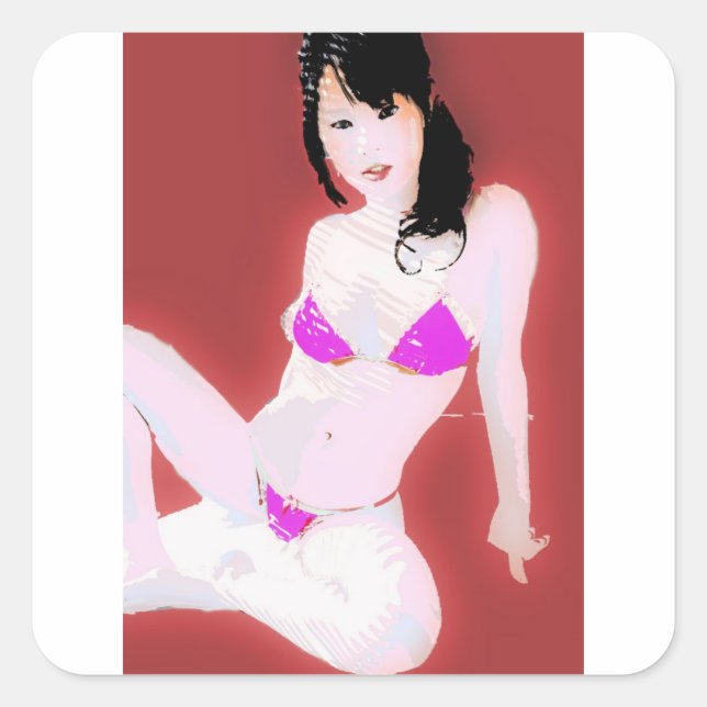 LivingDoll1 Fyrkantigt Klistermärke (Framsida)