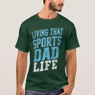 Livinghat Sport Pappa Liv Distressed Design vän T Shirt