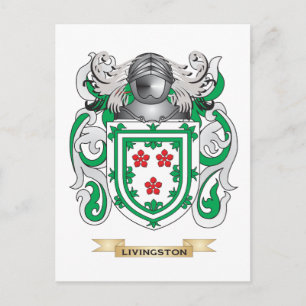 Livingston Jackar av Arm (Family Crest) Vykort