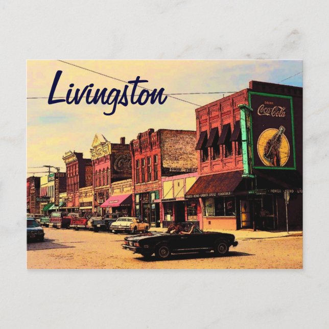 Livingston Montana Postcard Vykort (Framsida)